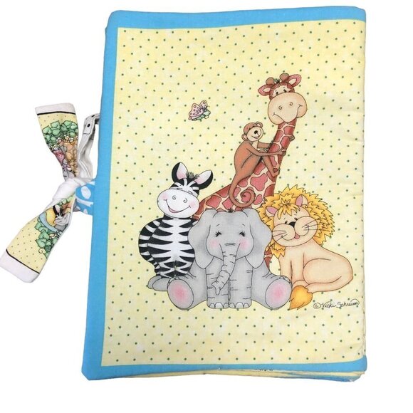 Infant Baby Soft Book Handmade Excellent Condition Bazoople Friends Have 2 Twins - Picture 7 of 7